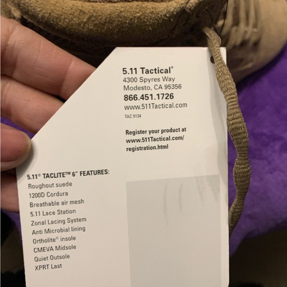 511 Men’s 6.5 Tactical or Work Boots. - Picture 3 of 5